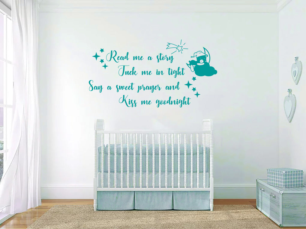 TUCK ME TIGHT Sticker Decal Stencil Silhouette ST328