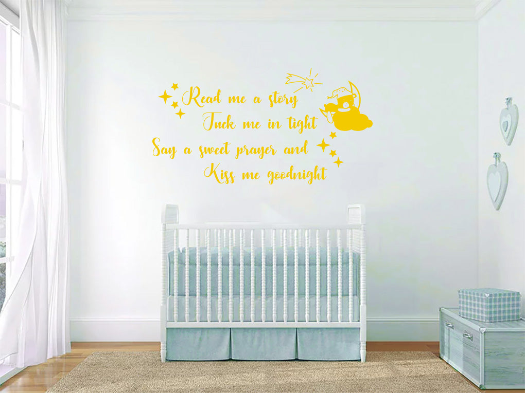 TUCK ME TIGHT Sticker Decal Stencil Silhouette ST328