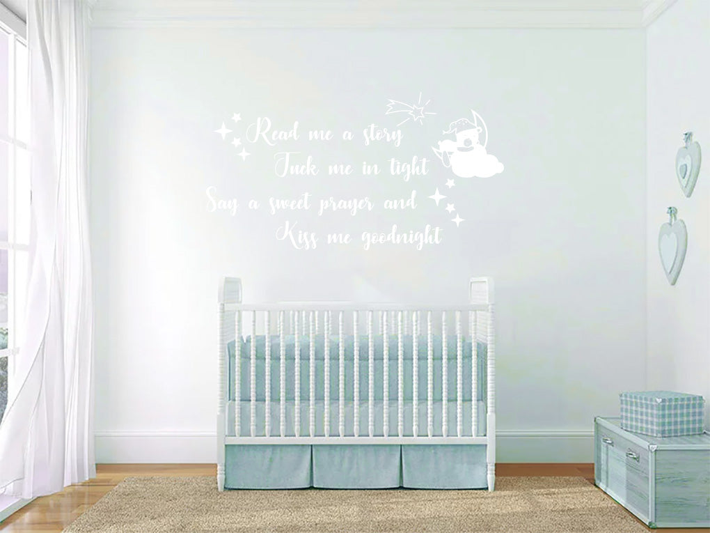 TUCK ME TIGHT Sticker Decal Stencil Silhouette ST328