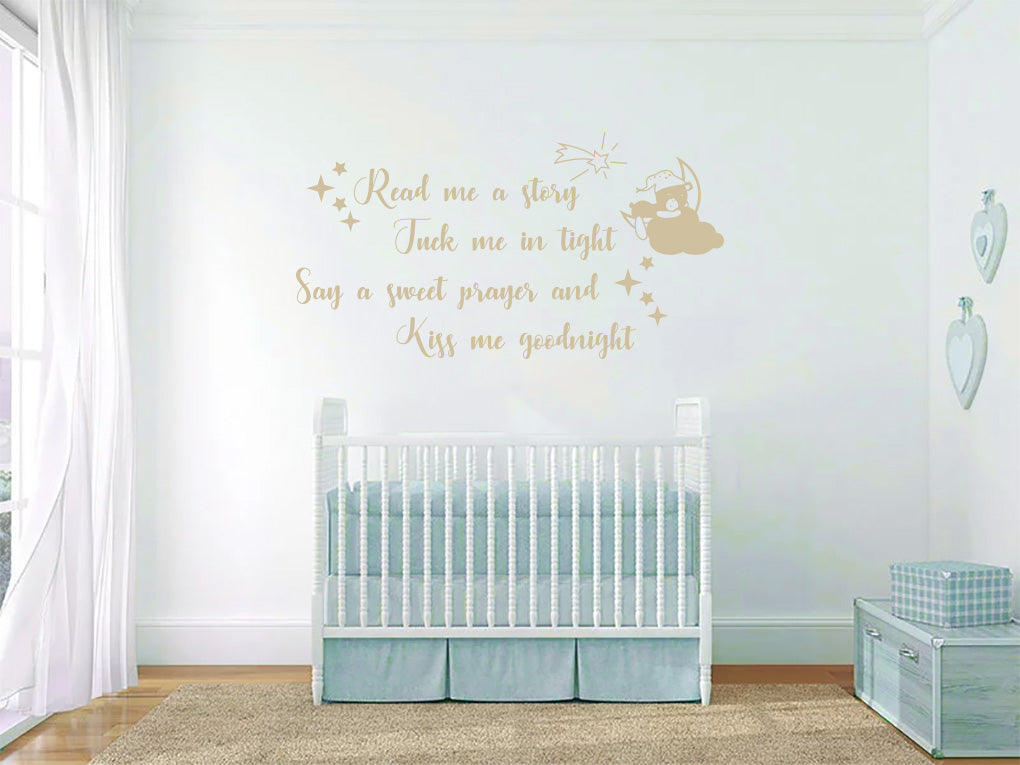 TUCK ME TIGHT Sticker Decal Stencil Silhouette ST328