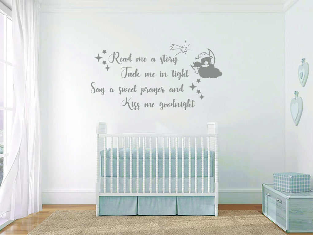 TUCK ME TIGHT Sticker Decal Stencil Silhouette ST328