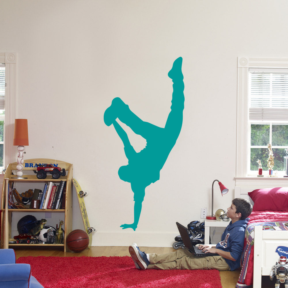 Break Dance Wall Sticker Decal Stencil Silhouette ST334