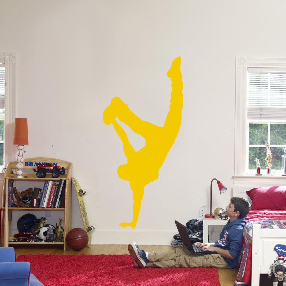Break Dance Wall Sticker Decal Stencil Silhouette ST334