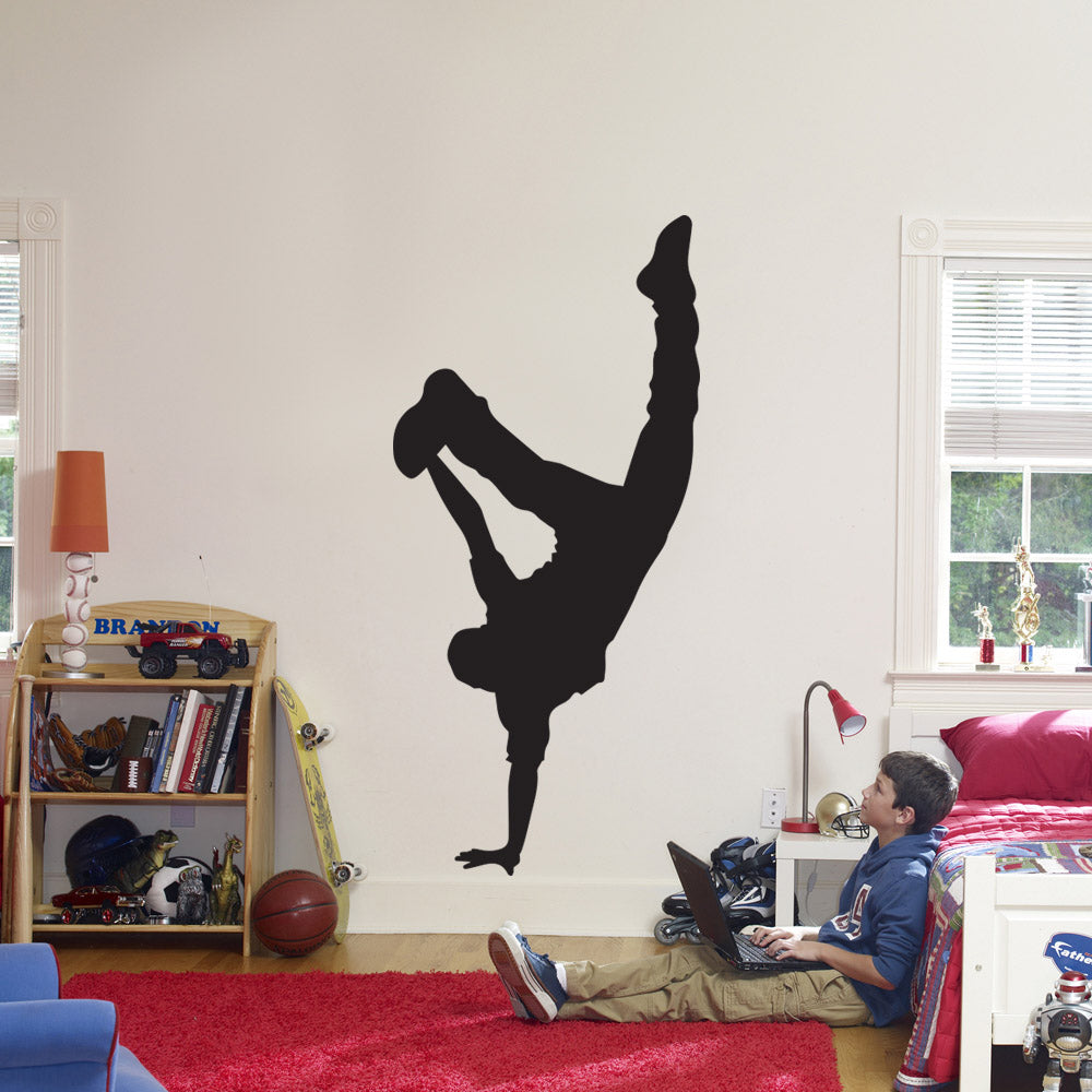 Break Dance Wall Sticker Decal Stencil Silhouette ST334
