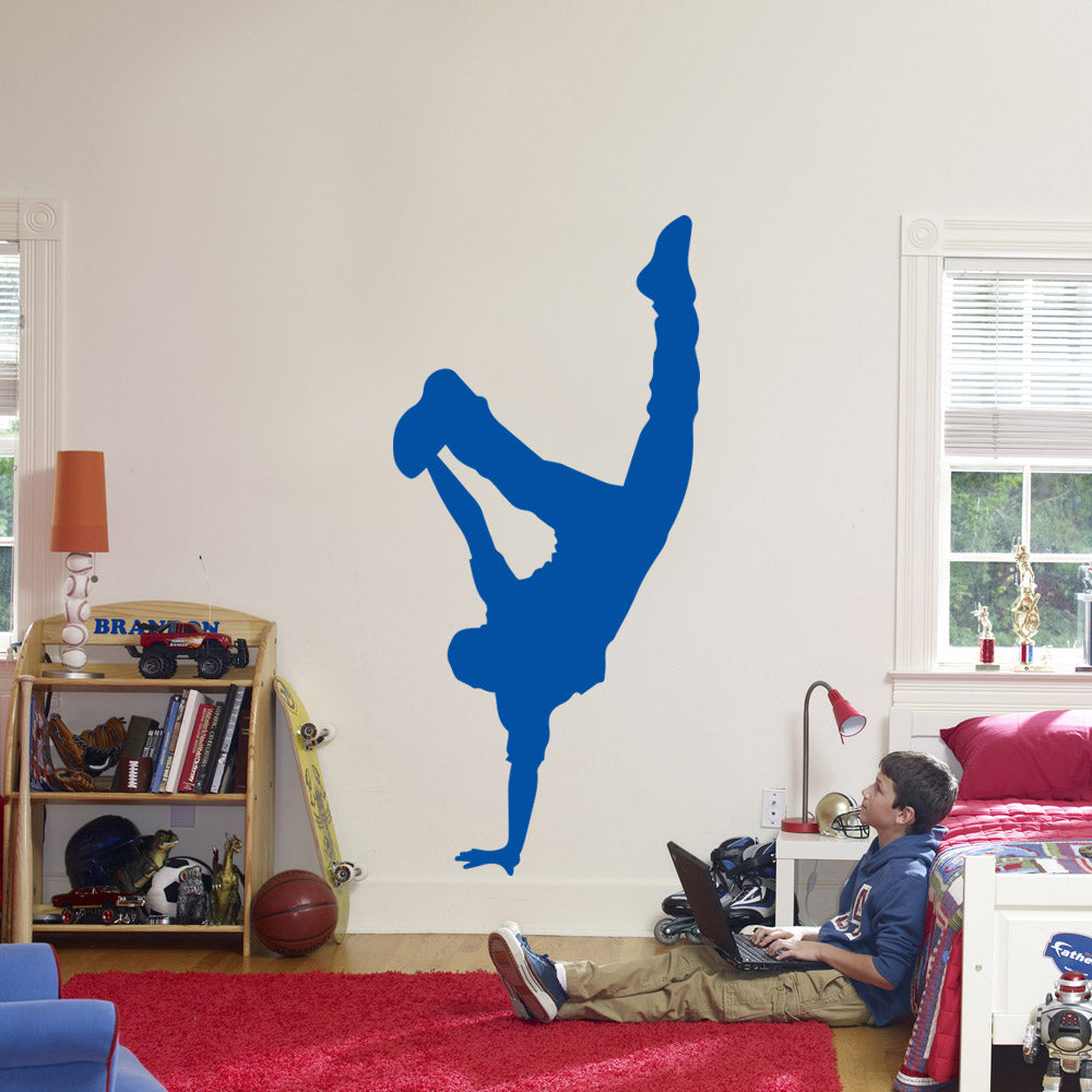 Break Dance Wall Sticker Decal Stencil Silhouette ST334