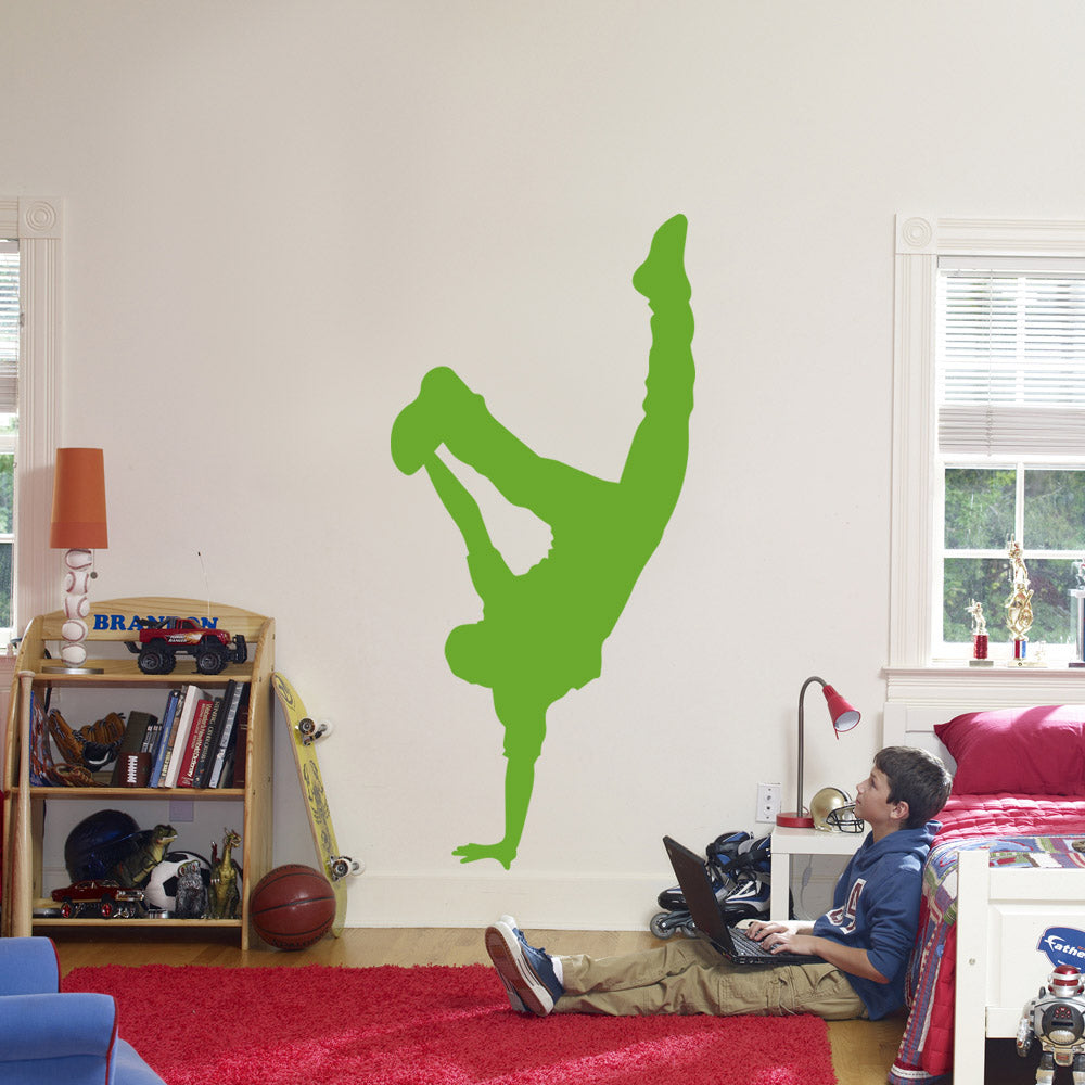 Break Dance Wall Sticker Decal Stencil Silhouette ST334
