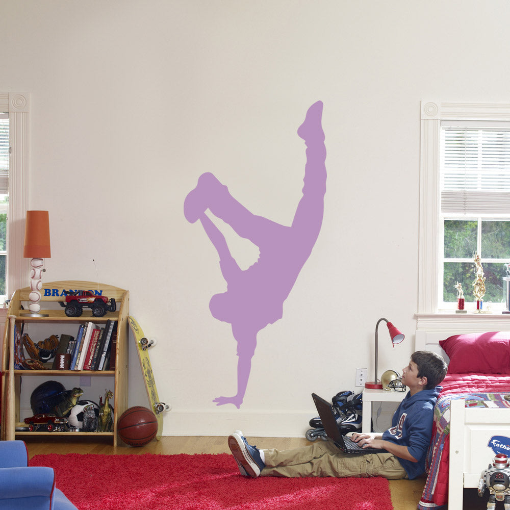 Break Dance Wall Sticker Decal Stencil Silhouette ST334