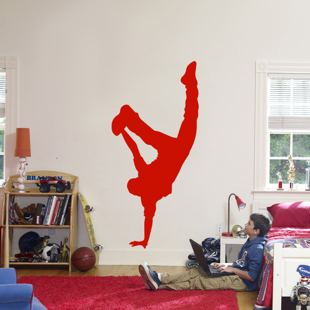 Break Dance Wall Sticker Decal Stencil Silhouette ST334