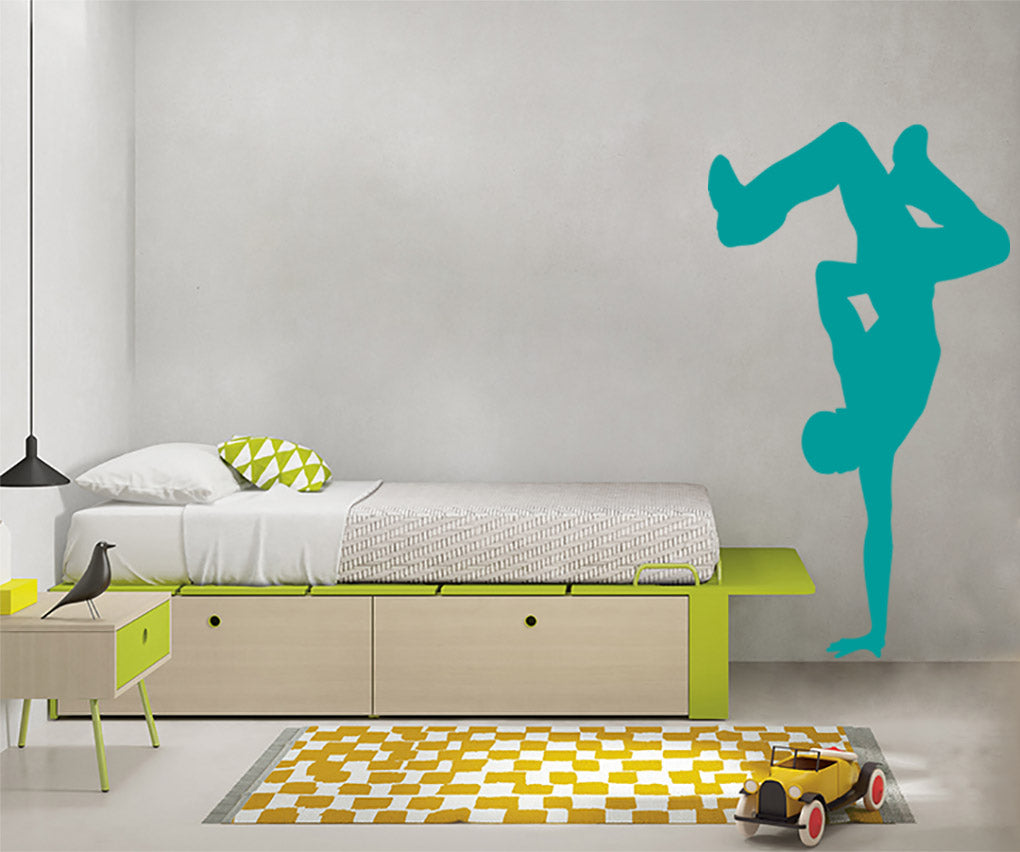 BREAK DANCE Wall Sticker Decal Stencil Silhouette ST335