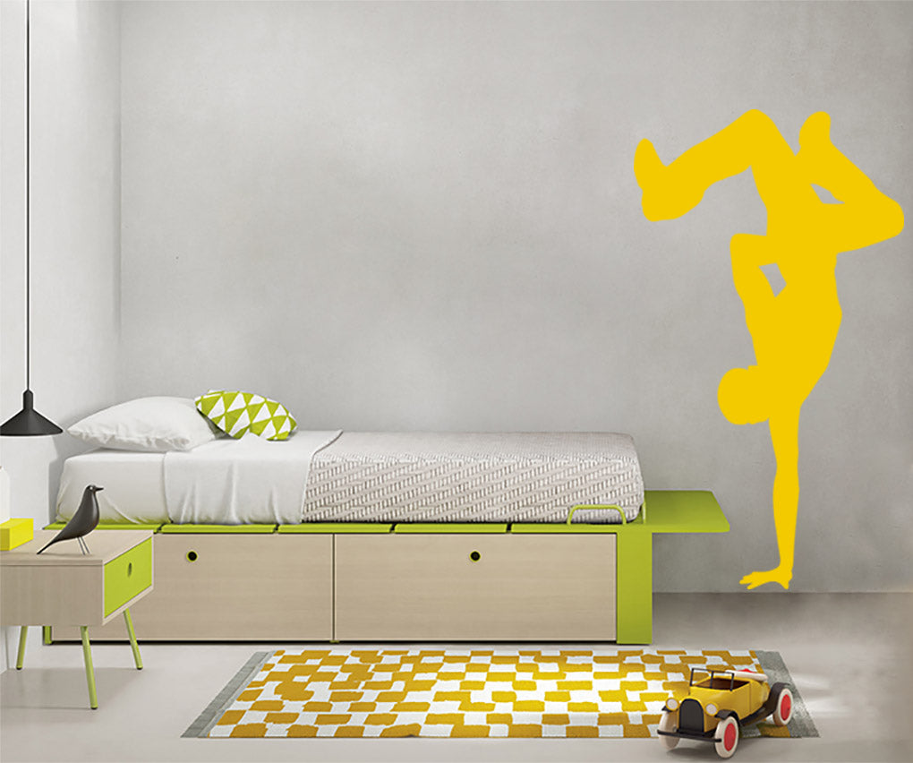 BREAK DANCE Wall Sticker Decal Stencil Silhouette ST335