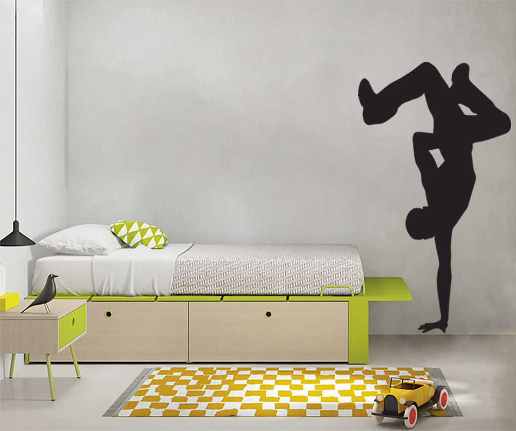 BREAK DANCE Wall Sticker Decal Stencil Silhouette ST335