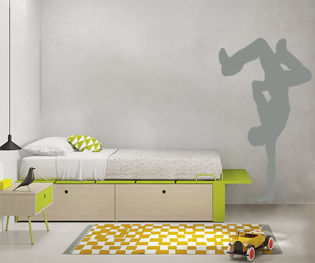 BREAK DANCE Wall Sticker Decal Stencil Silhouette ST335