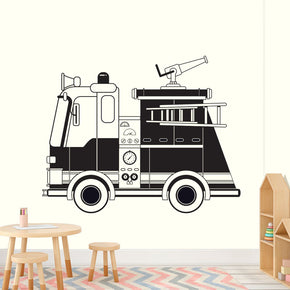 FIRETRUCK Wall Sticker Decal Stencil Silhouette ST336
