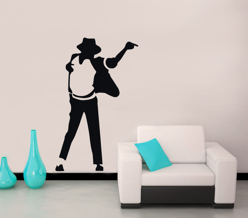 Singer Wall Sticker Decal Stencil Silhouette ST33