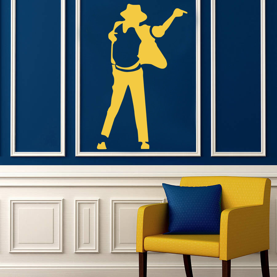 Singer Wall Sticker Decal Stencil Silhouette ST33