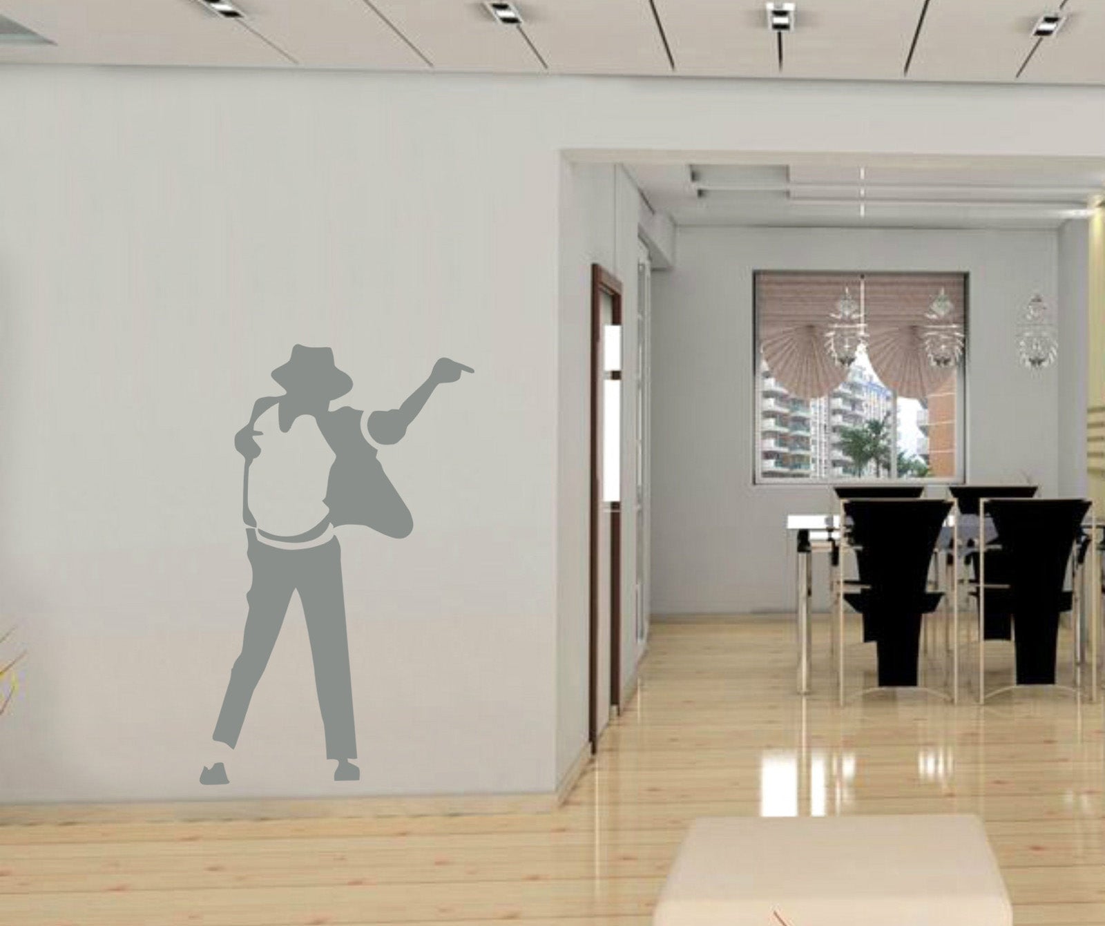 Singer Wall Sticker Decal Stencil Silhouette ST33