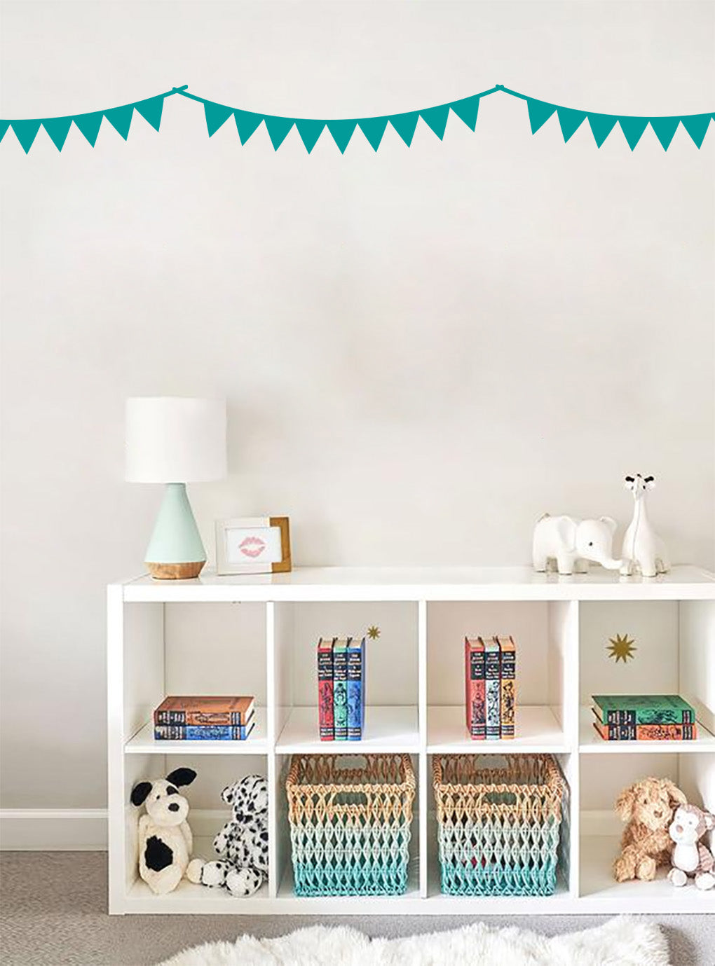 Flags Bandroll SET Wall Sticker Decal Stencil Silhouette ST342