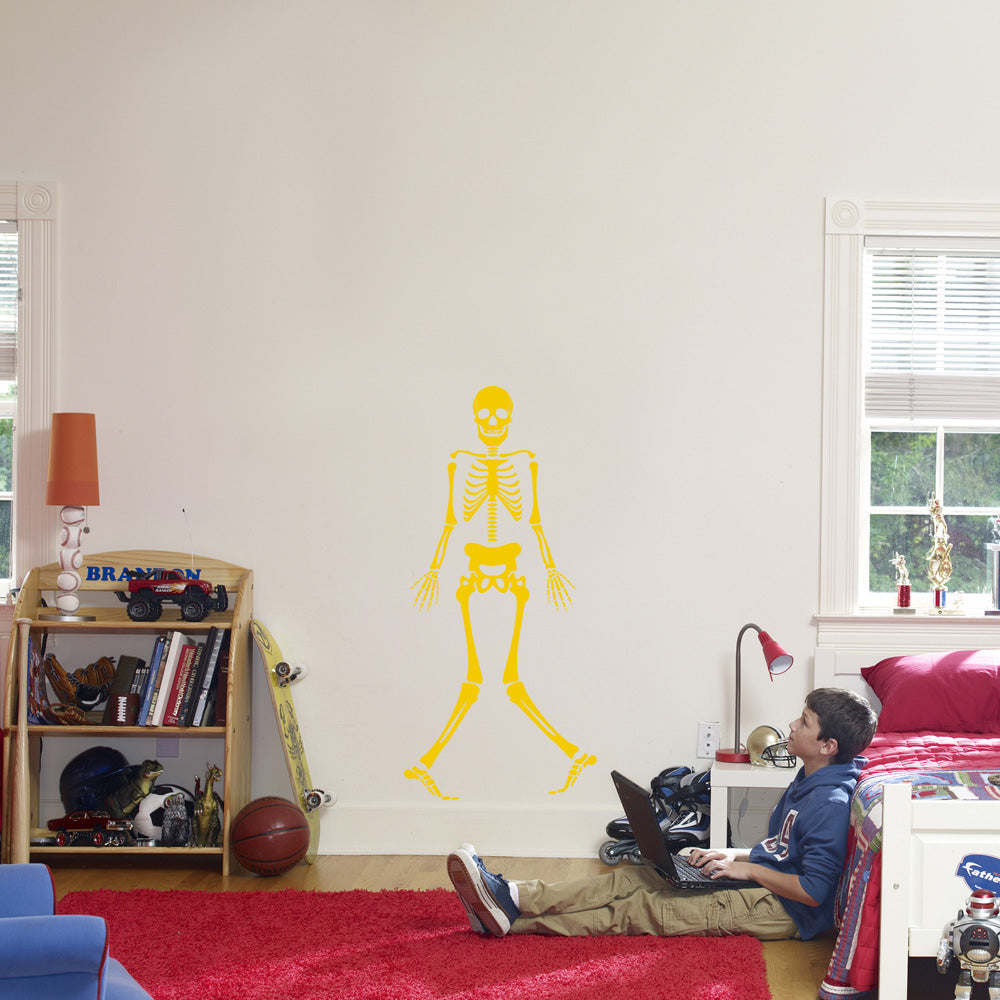 Skeleton Wall Sticker Decal Stencil Silhouette ST355