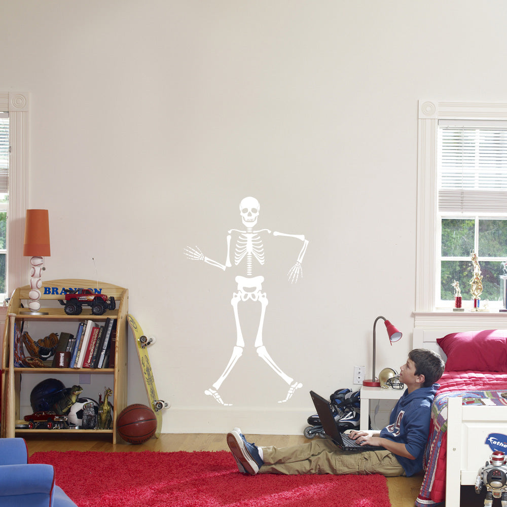 Skeleton Wall Sticker Decal Stencil Silhouette ST355