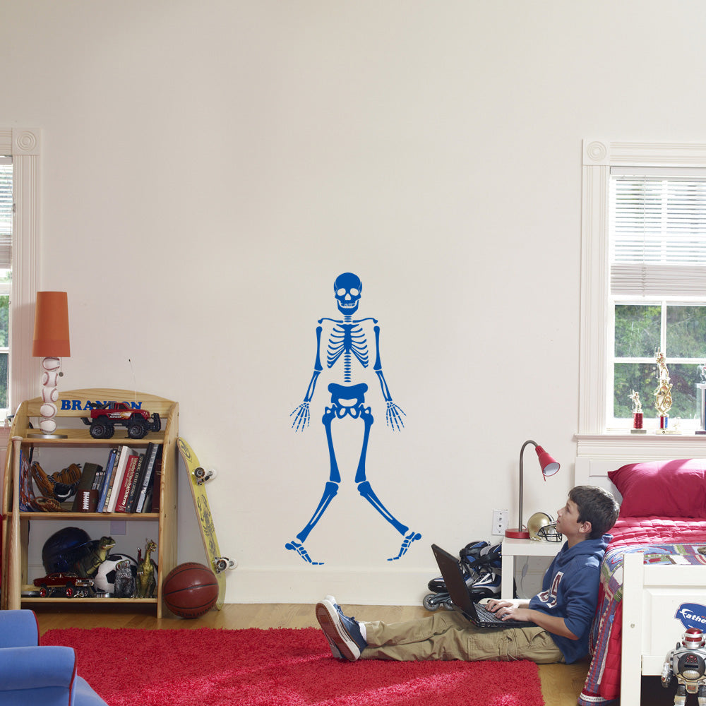 Skeleton Wall Sticker Decal Stencil Silhouette ST355