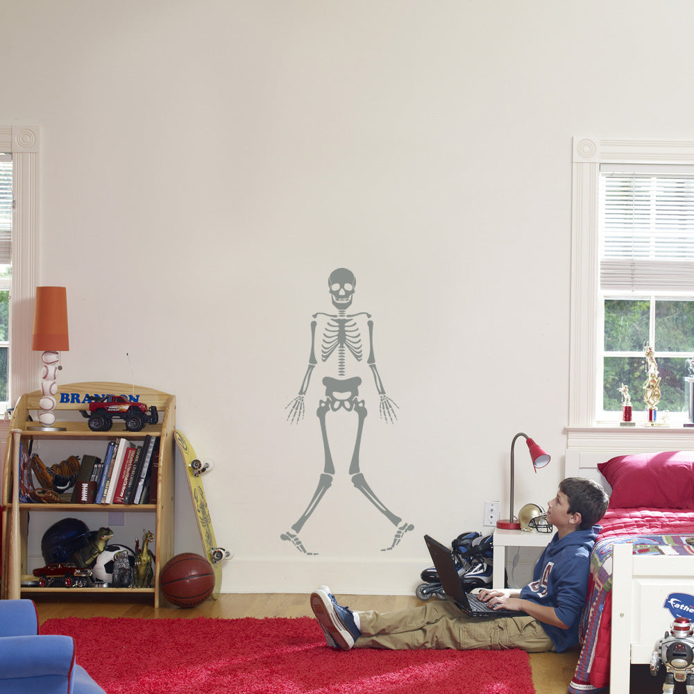 Skeleton Wall Sticker Decal Stencil Silhouette ST355