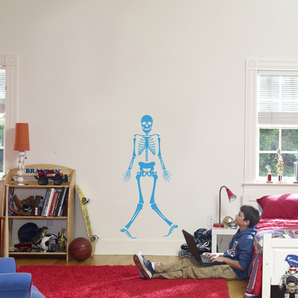 Skeleton Wall Sticker Decal Stencil Silhouette ST355
