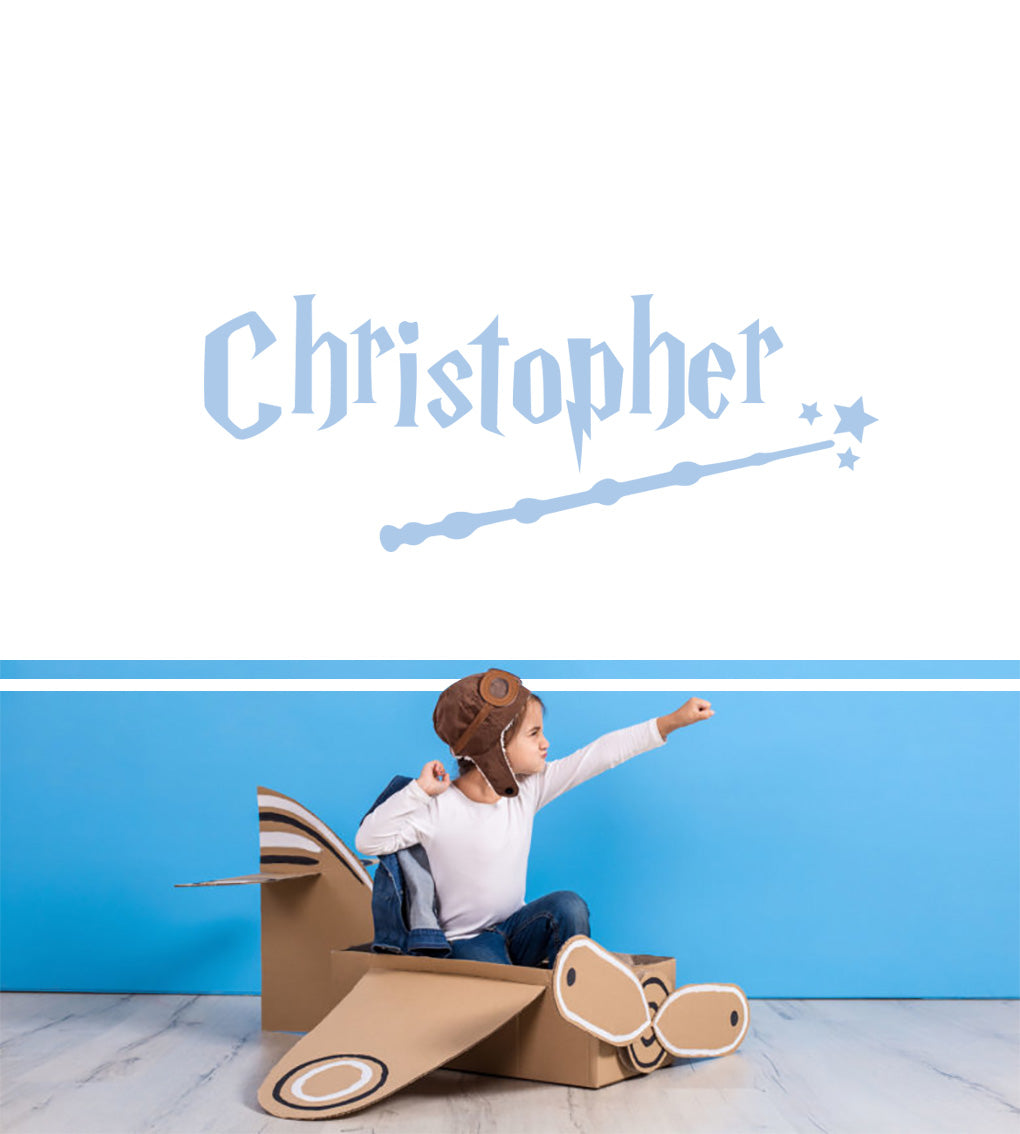 Magic Wand Harry Potter Personalized Wall Sticker Decal Stencil Silhouette ST362