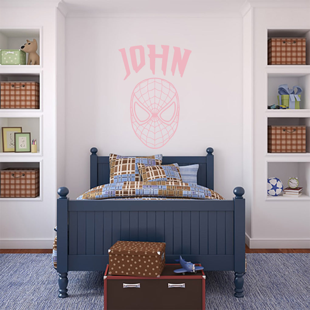 Super Hero Personalized Wall Sticker Decal Stencil Silhouette ST364
