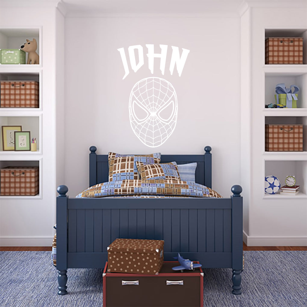 Super Hero Personalized Wall Sticker Decal Stencil Silhouette ST364