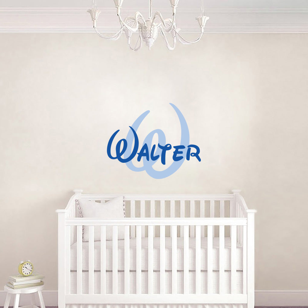 Disney Style Personalized  Wall Sticker Decal Stencil Silhouette ST375