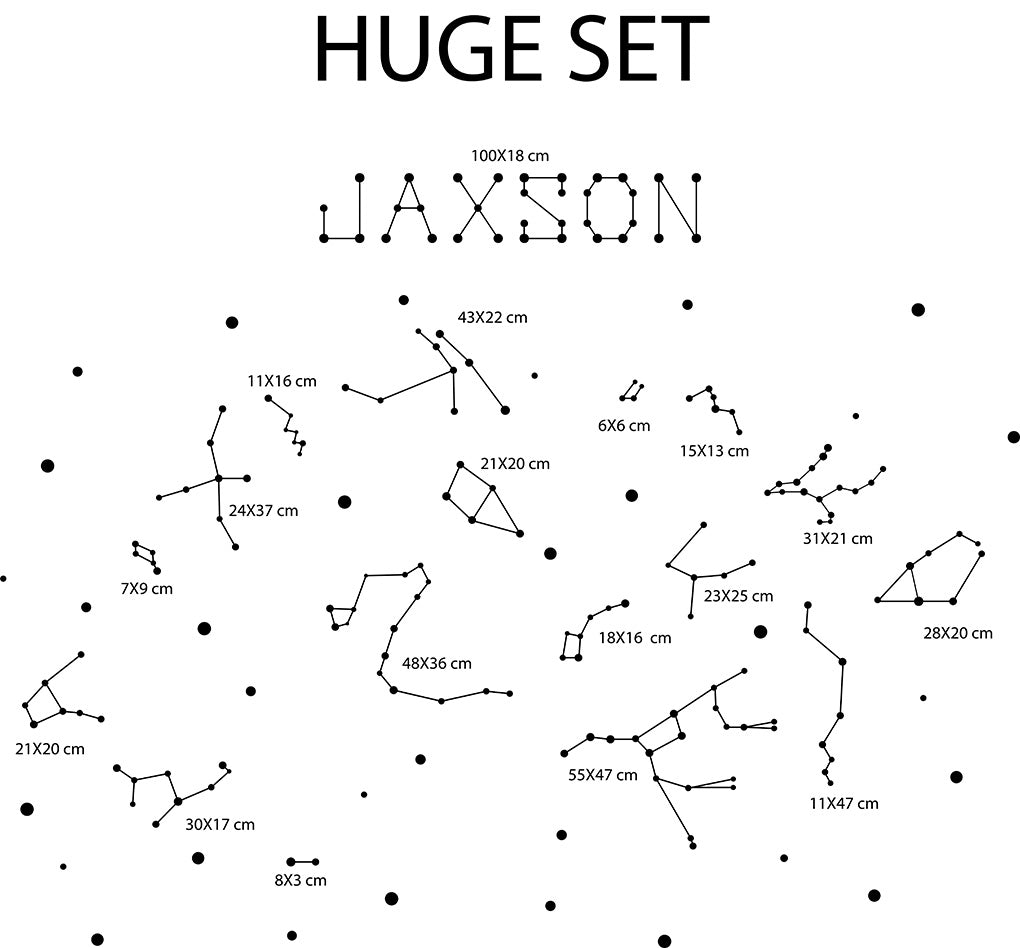 Étoiles Constellation Autocollant Mural Personnalisé Autocollant Décalque Stencil Silhouette ST378