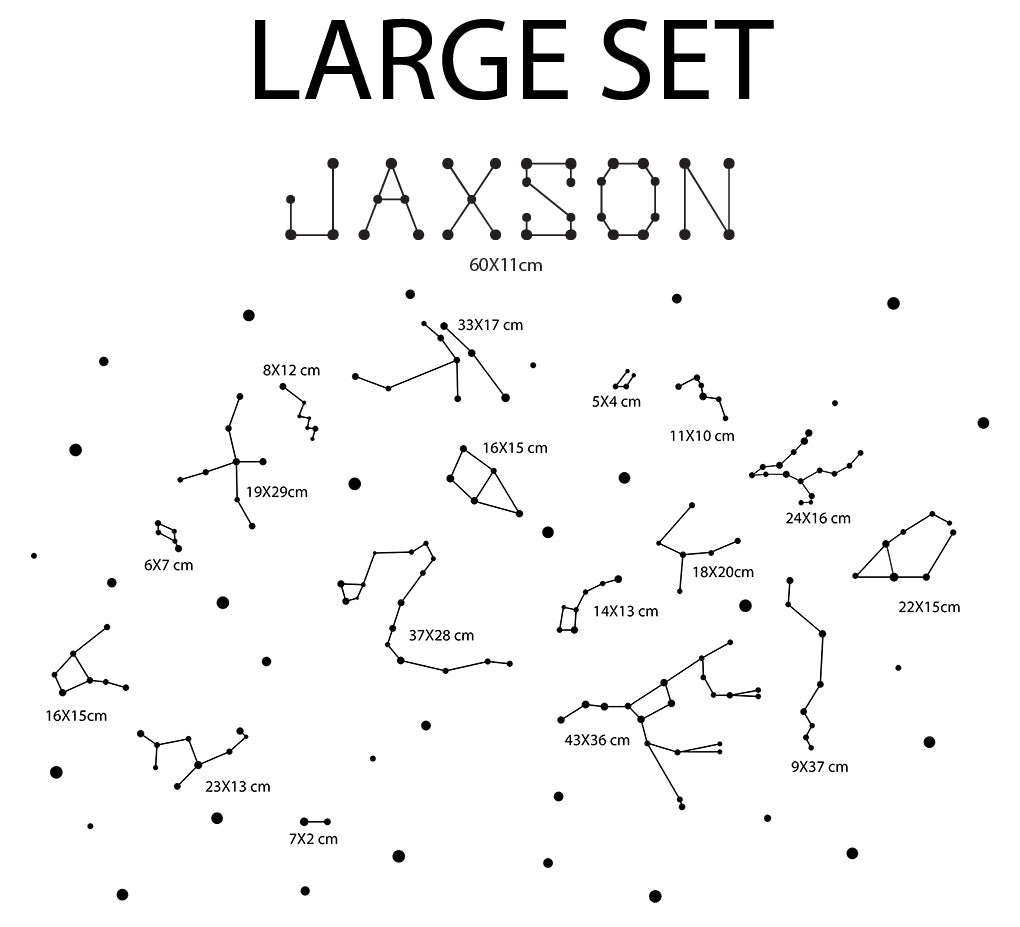 Étoiles Constellation Autocollant Mural Personnalisé Autocollant Décalque Stencil Silhouette ST378