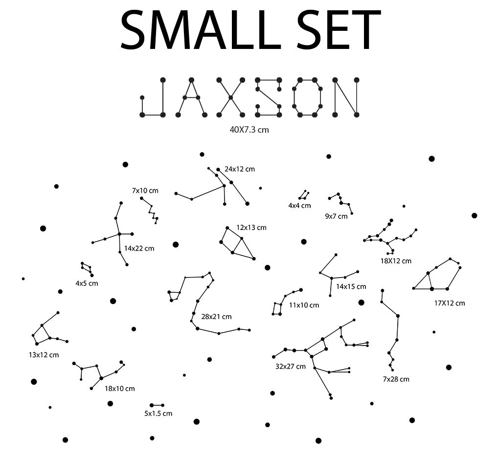Étoiles Constellation Autocollant Mural Personnalisé Autocollant Décalque Stencil Silhouette ST378