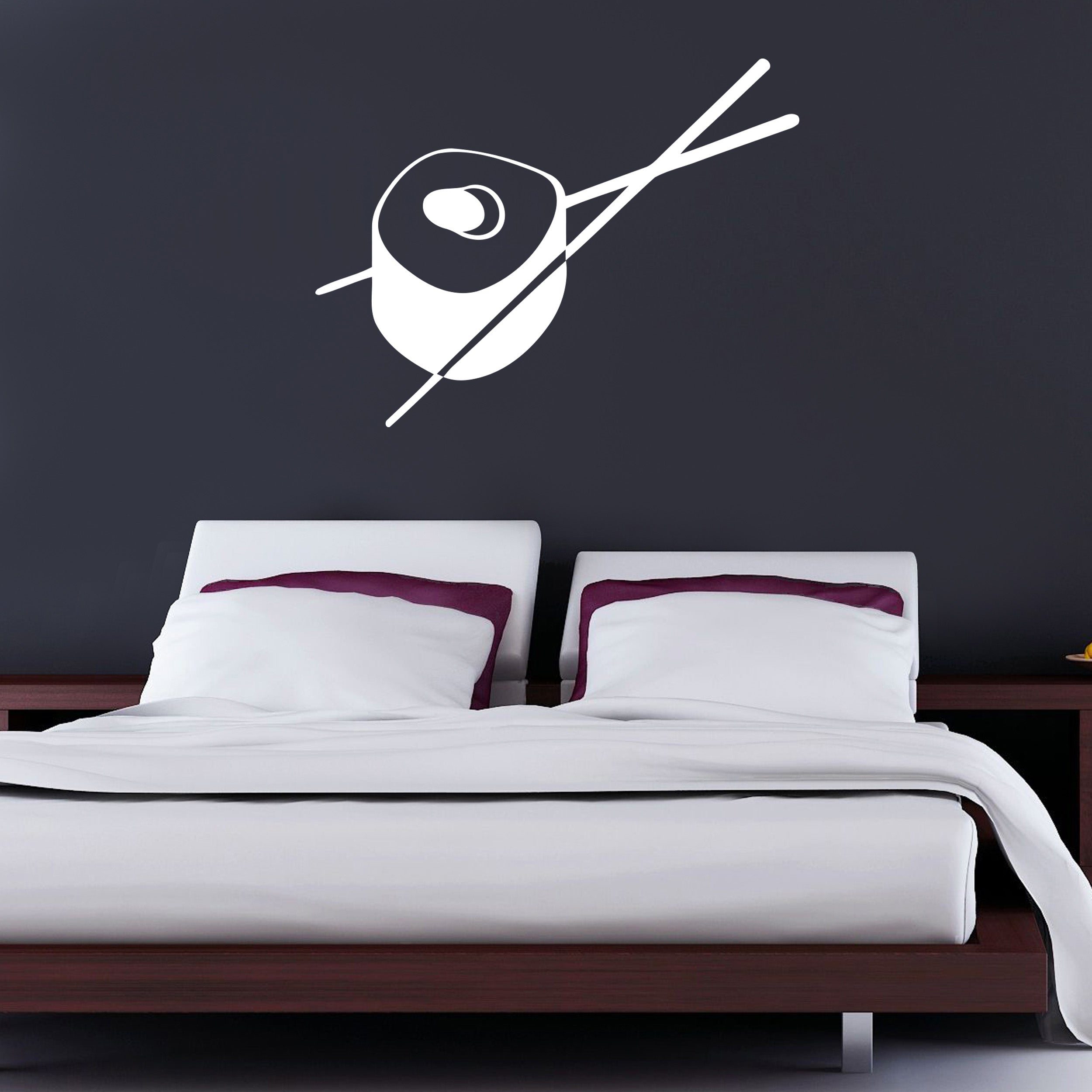 SUSHI CHOPSTICKS Wall Sticker Decal Stencil Silhouette ST37