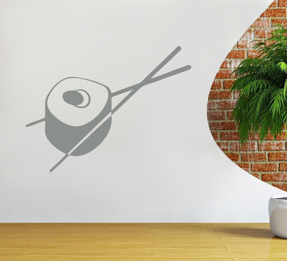 SUSHI CHOPSTICKS Wall Sticker Decal Stencil Silhouette ST37