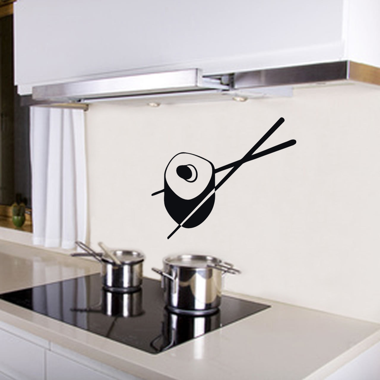 SUSHI CHOPSTICKS Wall Sticker Decal Stencil Silhouette ST37