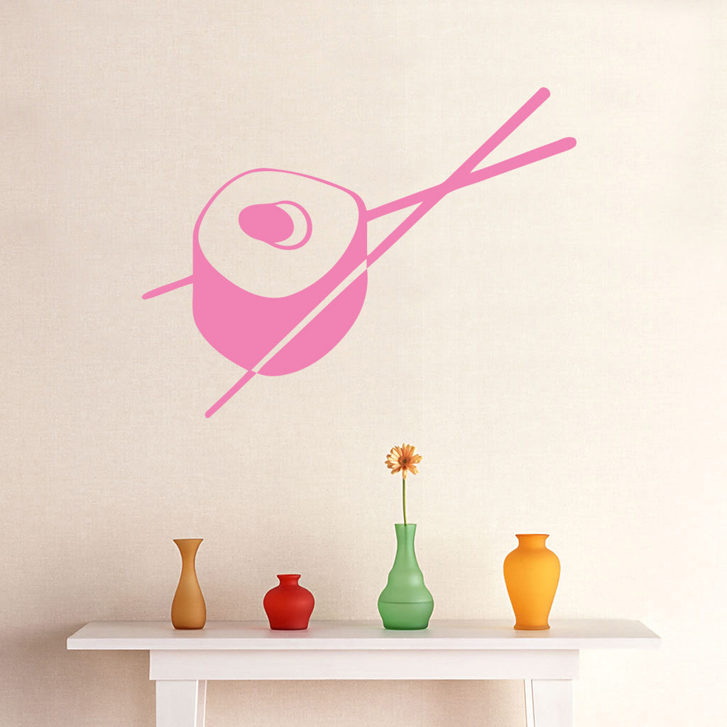 SUSHI CHOPSTICKS Wall Sticker Decal Stencil Silhouette ST37