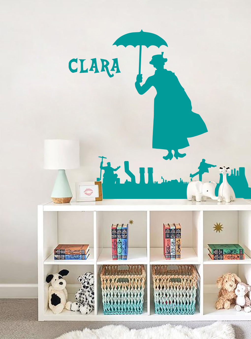 Personnage de film personnalisé autocollant mural autocollant pochoir Silhouette ST383