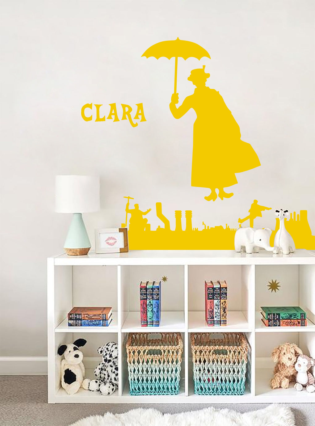 Personnage de film personnalisé autocollant mural autocollant pochoir Silhouette ST383