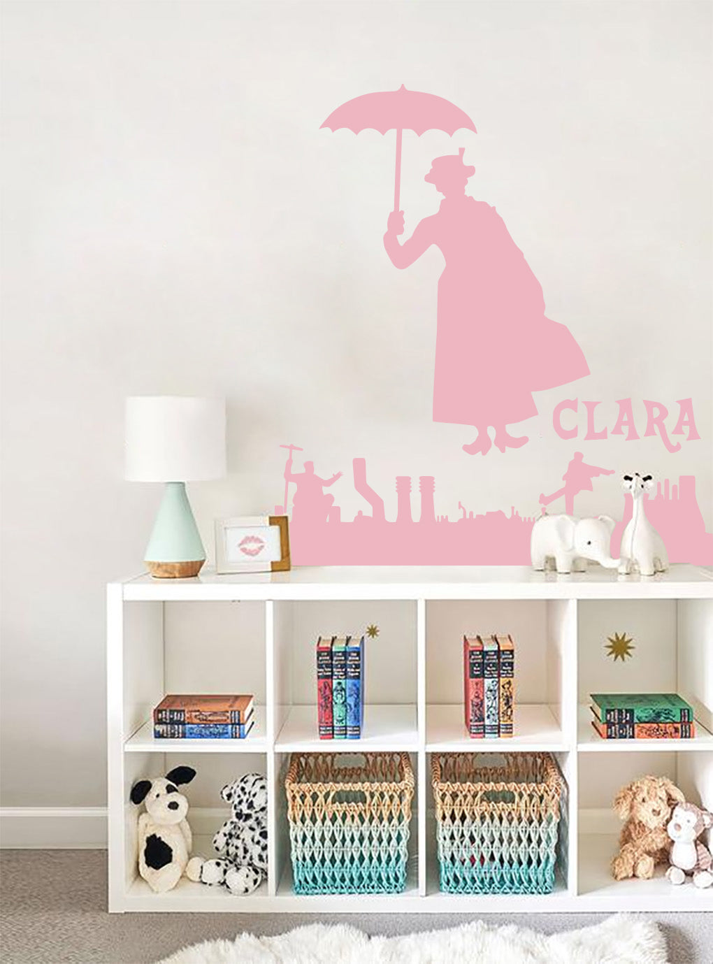 Personnage de film personnalisé autocollant mural autocollant pochoir Silhouette ST383
