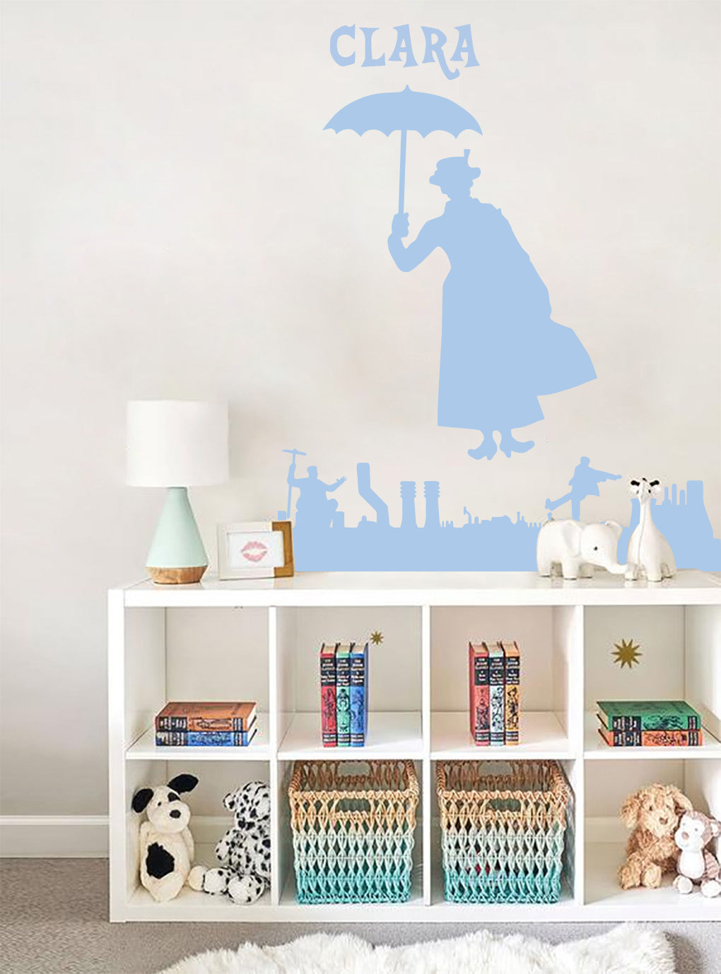 Personnage de film personnalisé autocollant mural autocollant pochoir Silhouette ST383