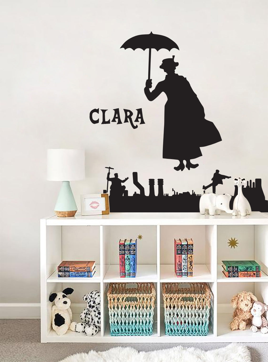 Personnage de film personnalisé autocollant mural autocollant pochoir Silhouette ST383