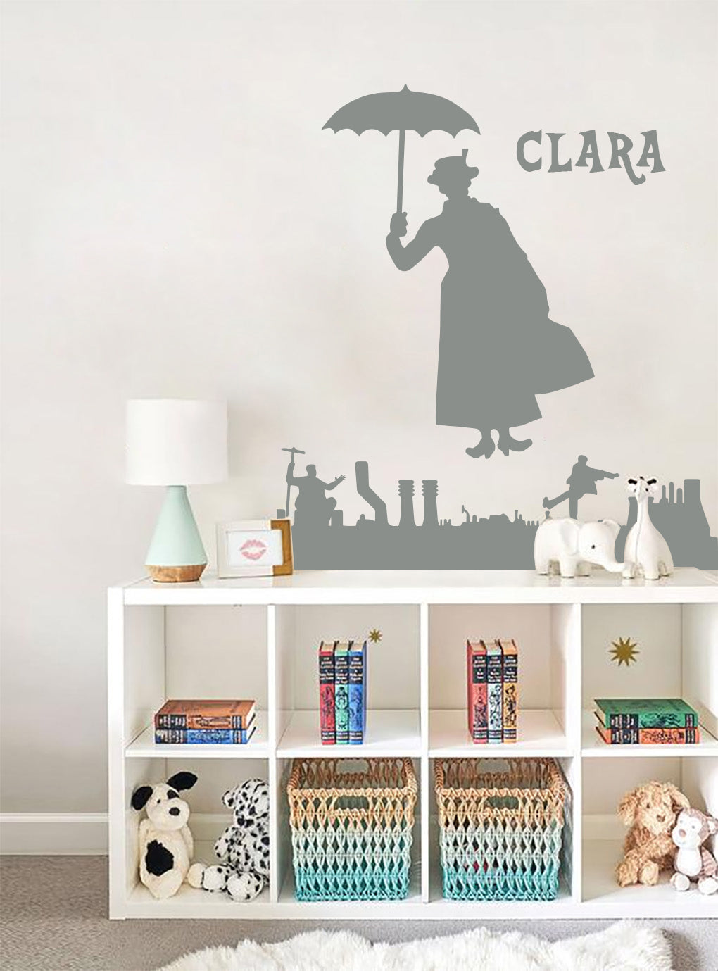 Personnage de film personnalisé autocollant mural autocollant pochoir Silhouette ST383