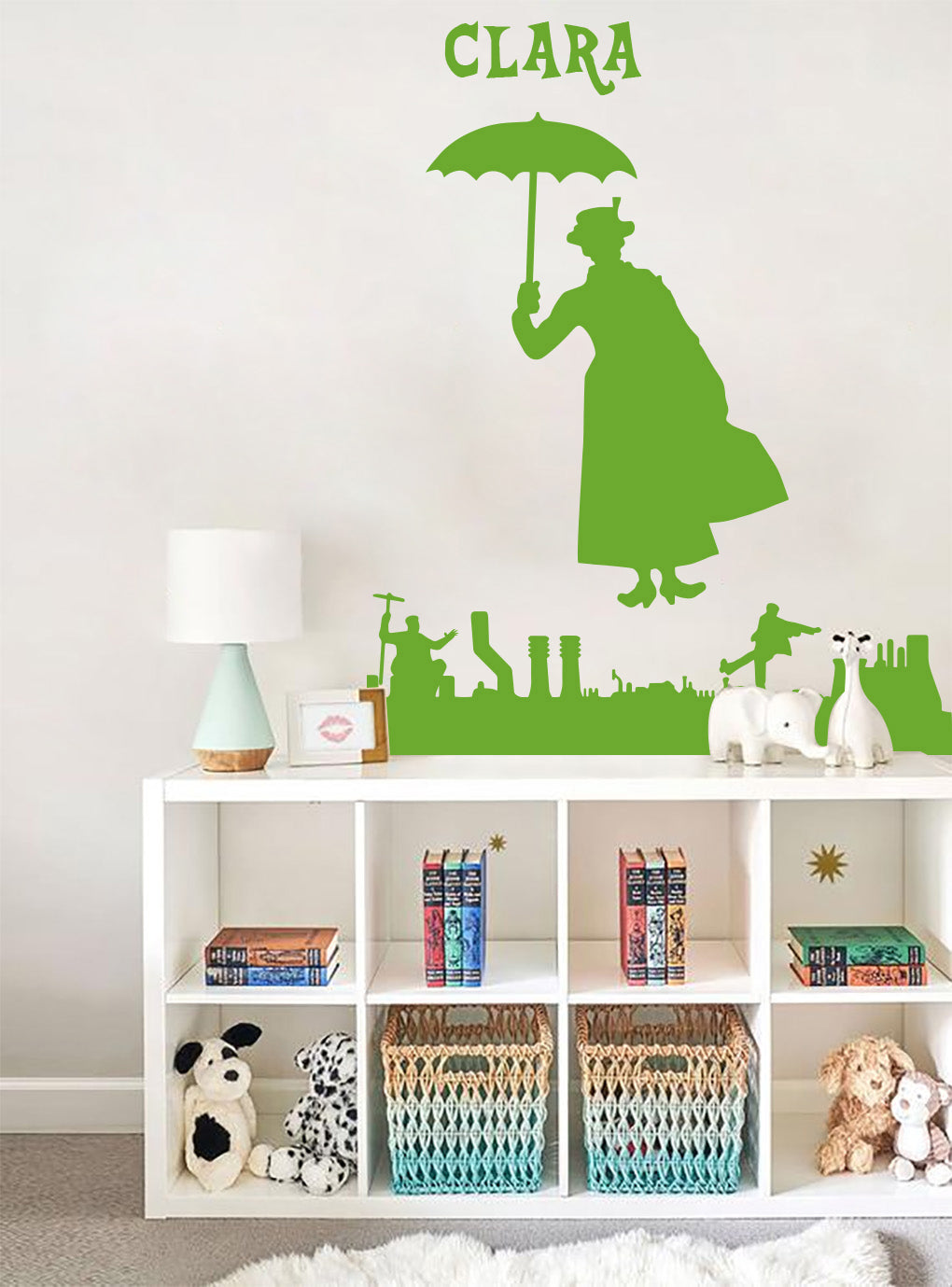 Personnage de film personnalisé autocollant mural autocollant pochoir Silhouette ST383