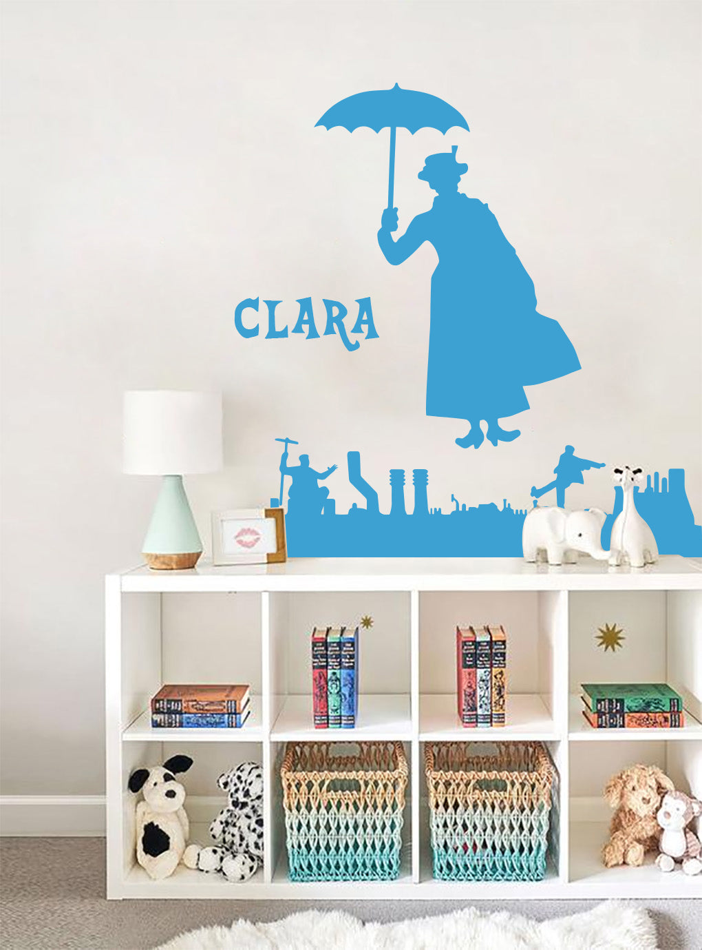Personnage de film personnalisé autocollant mural autocollant pochoir Silhouette ST383