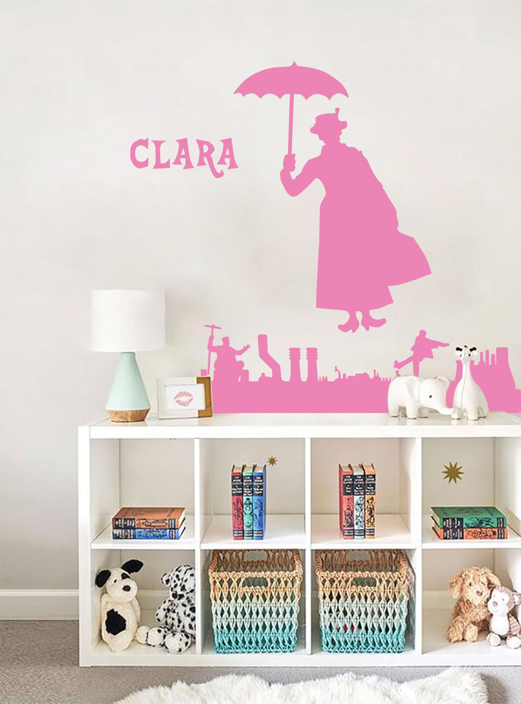 Personnage de film personnalisé autocollant mural autocollant pochoir Silhouette ST383