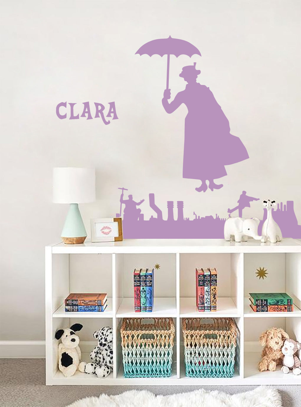 Personnage de film personnalisé autocollant mural autocollant pochoir Silhouette ST383