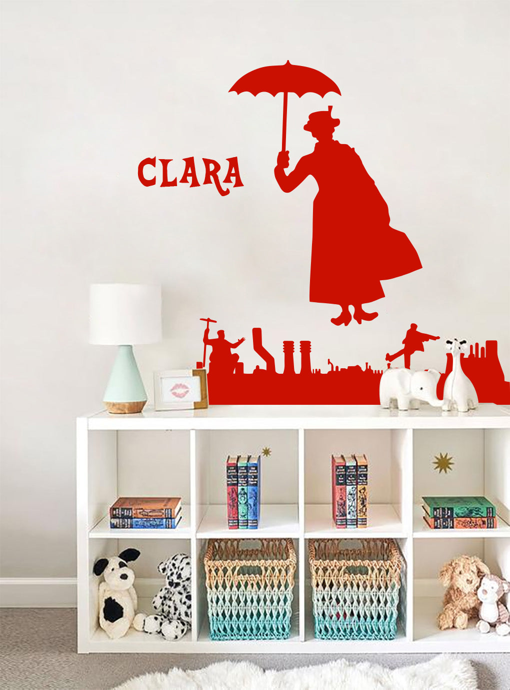 Personnage de film personnalisé autocollant mural autocollant pochoir Silhouette ST383