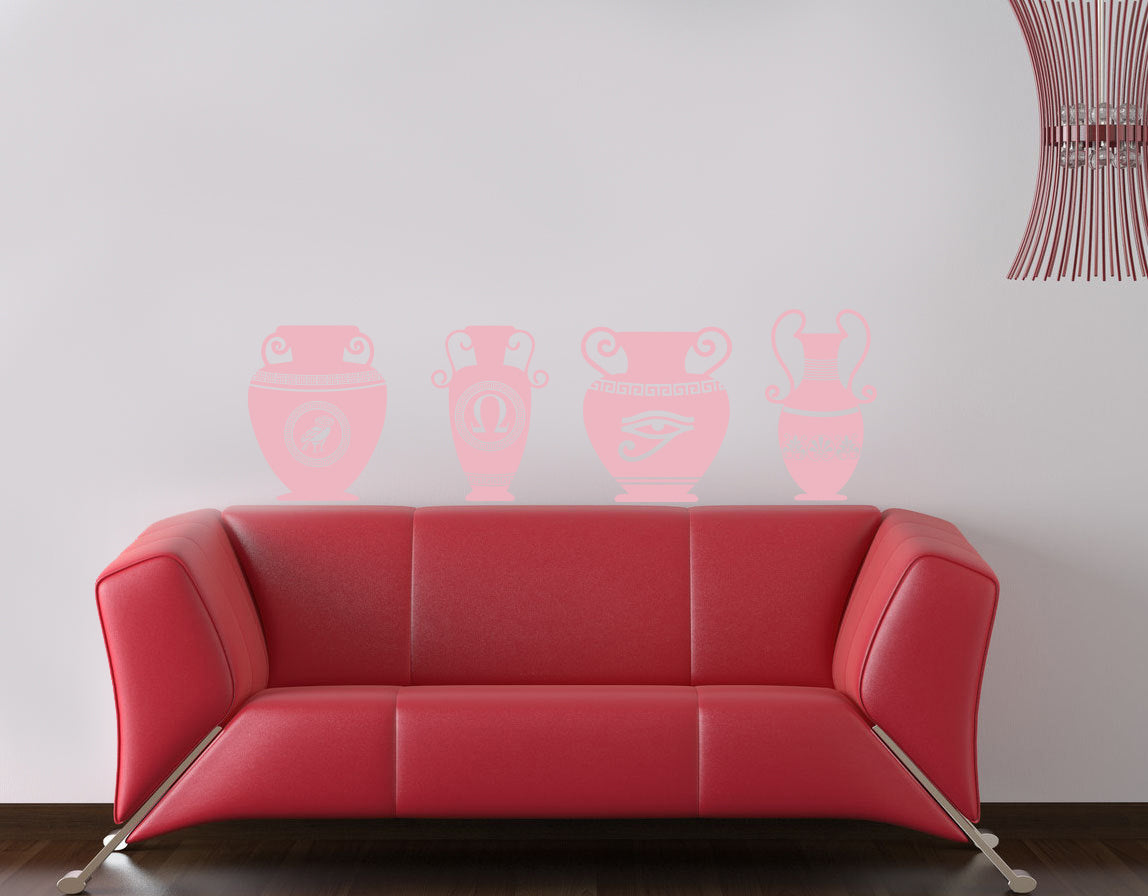 GREEK VASE Wall Sticker Decal Stencil Silhouette ST393