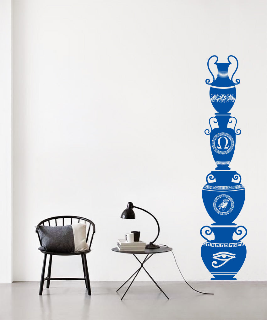 GREEK VASE Wall Sticker Decal Stencil Silhouette ST393